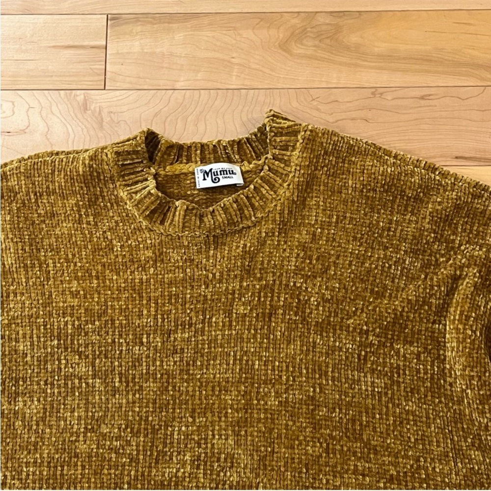 Show Me Your Mumu Fawn Sweater in Ochre Chenille size small - Picture 4 of 10